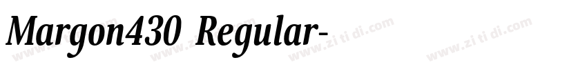 Margon430 Regular字体转换